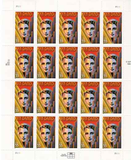 Ayn Rand stamps