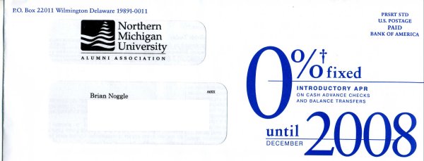 Northern Michigan University branded credit card
