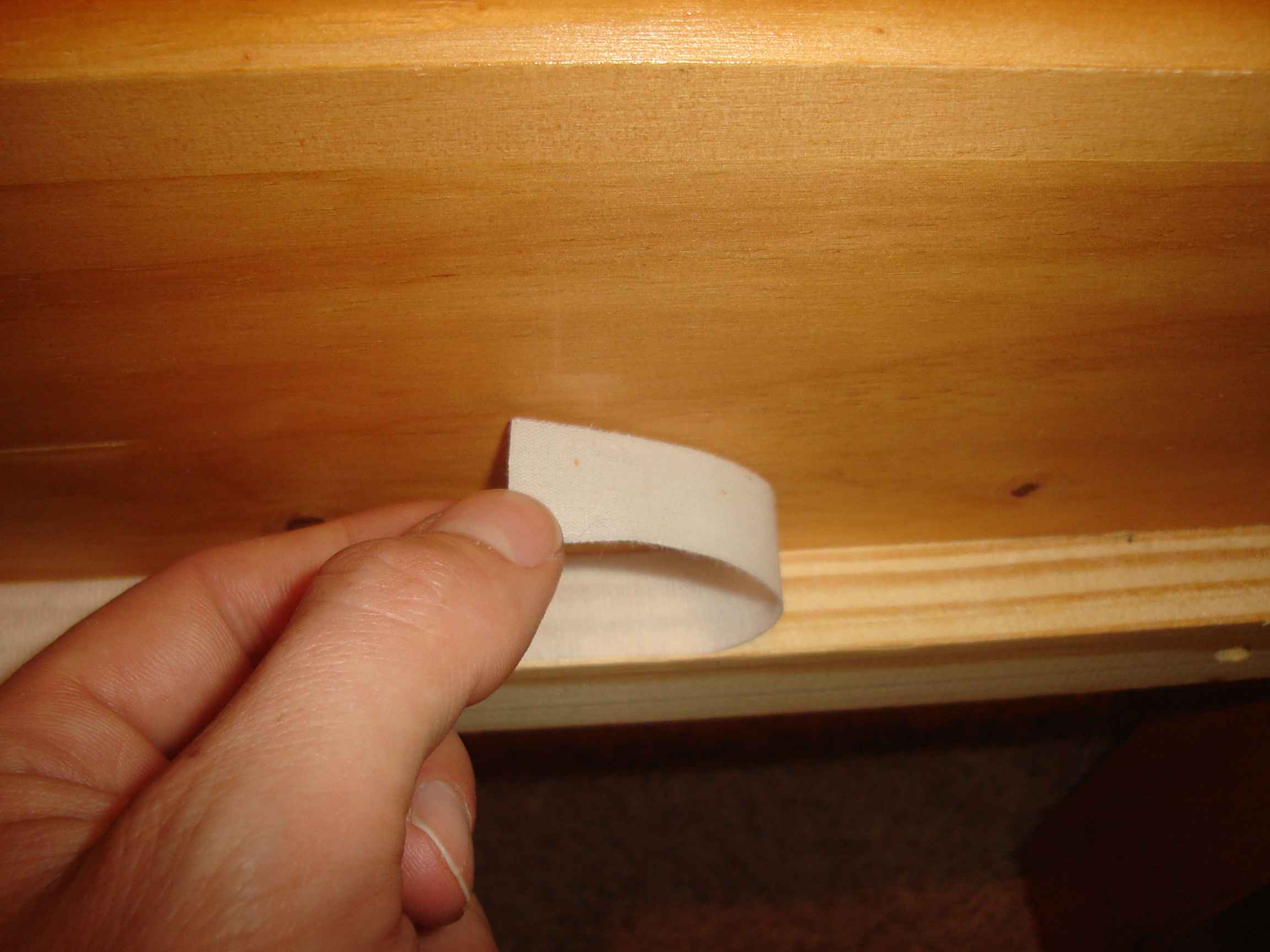 Velcro on the bed rails